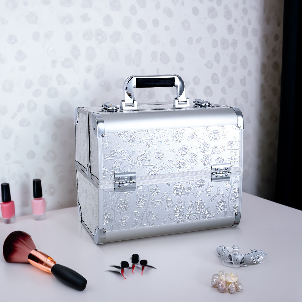 Rose Pattern Beauty Salon Makeup Case