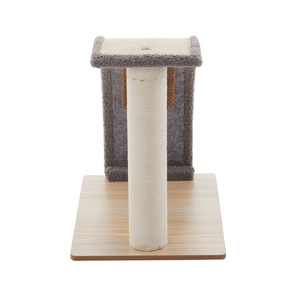Slope Shape Sisal Cat Scratching Post with Backscratcher and Ball Toy