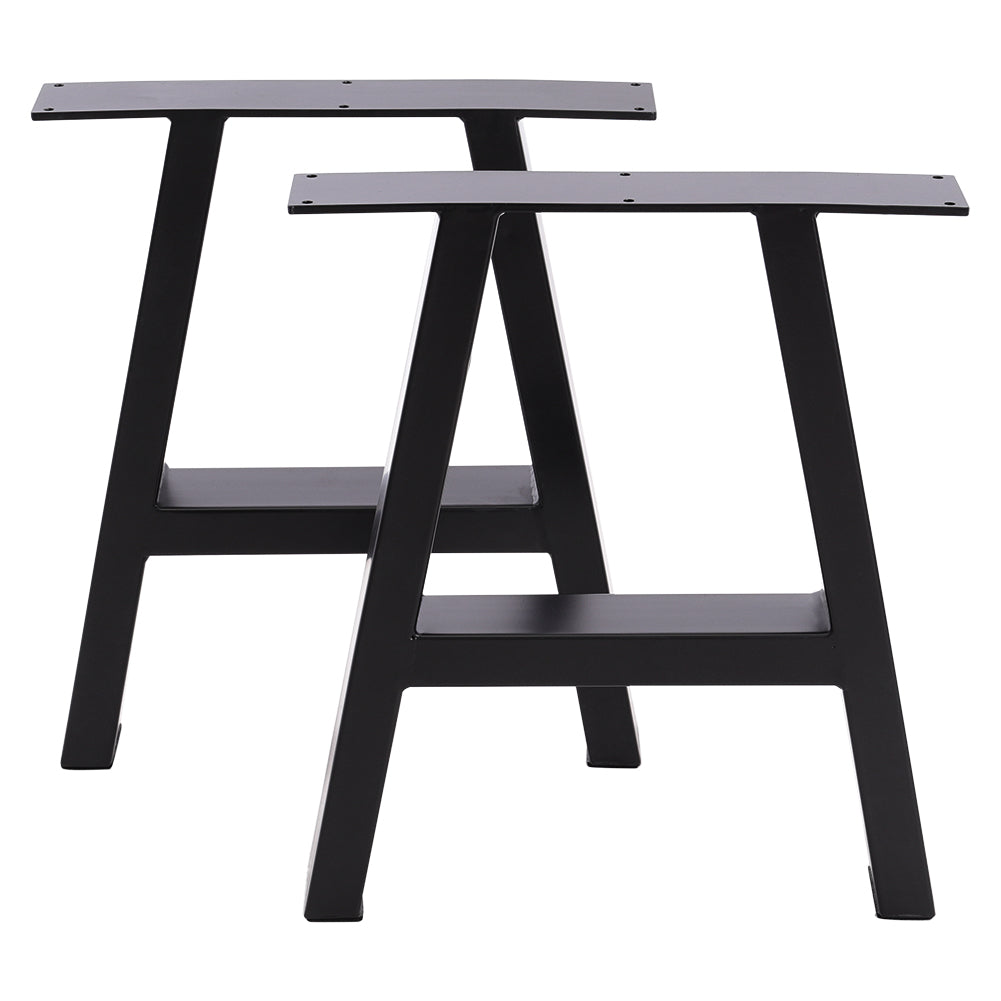 Set of 2 Metal Table & Bench Legs Frames A-Frame Steel Base Stands