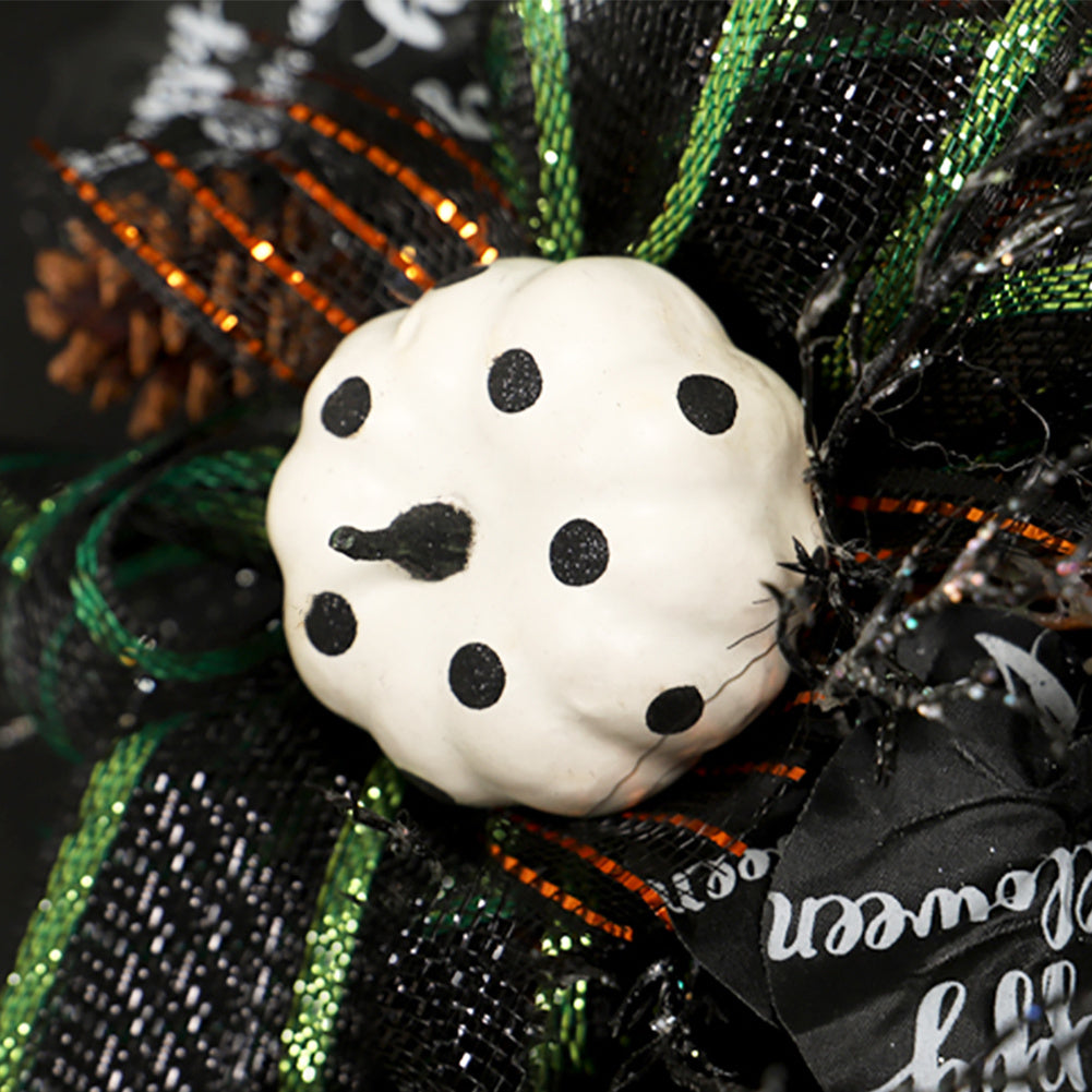 Halloween Wreath with Bows Home Decor