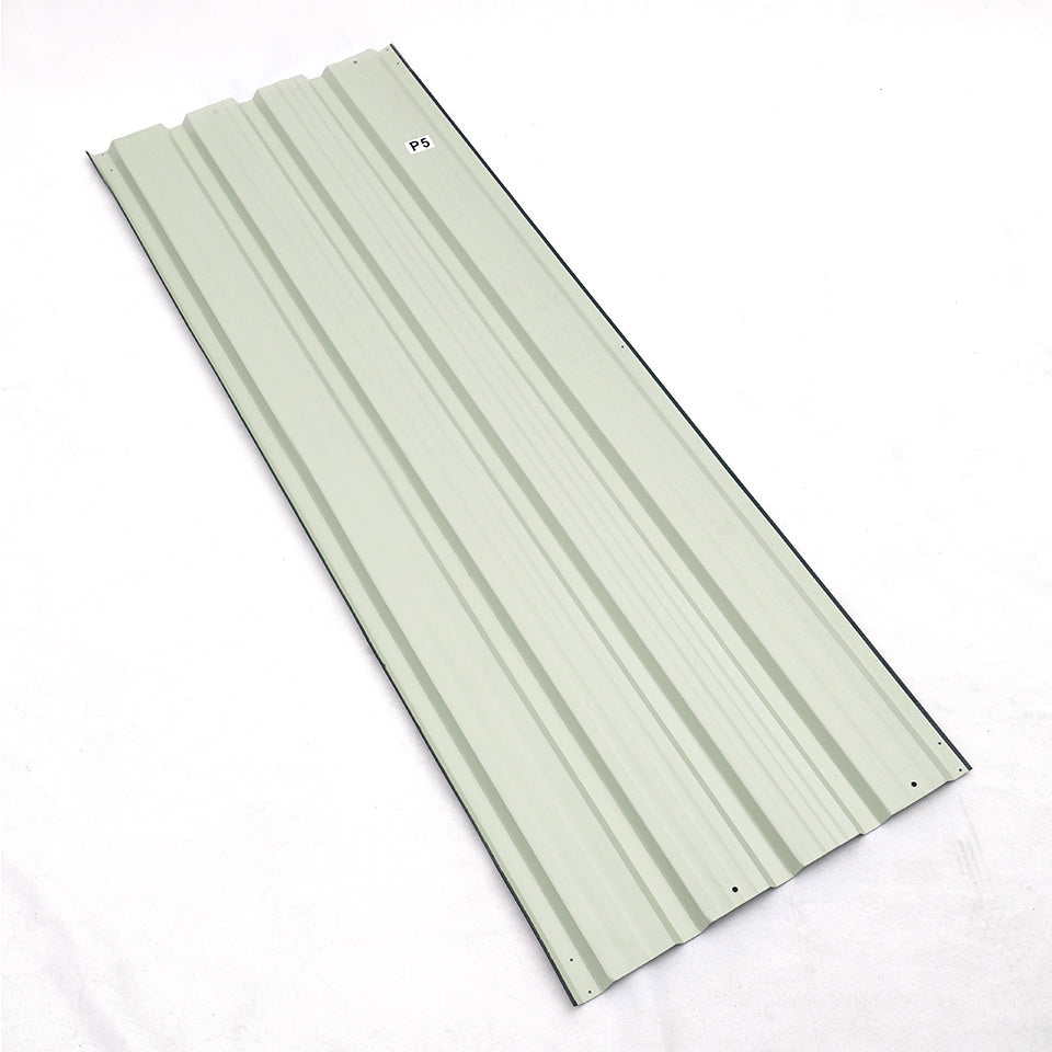 12pcs Metal Steel Corrugated Roof Sheets Roofing Cladding Garage, Black