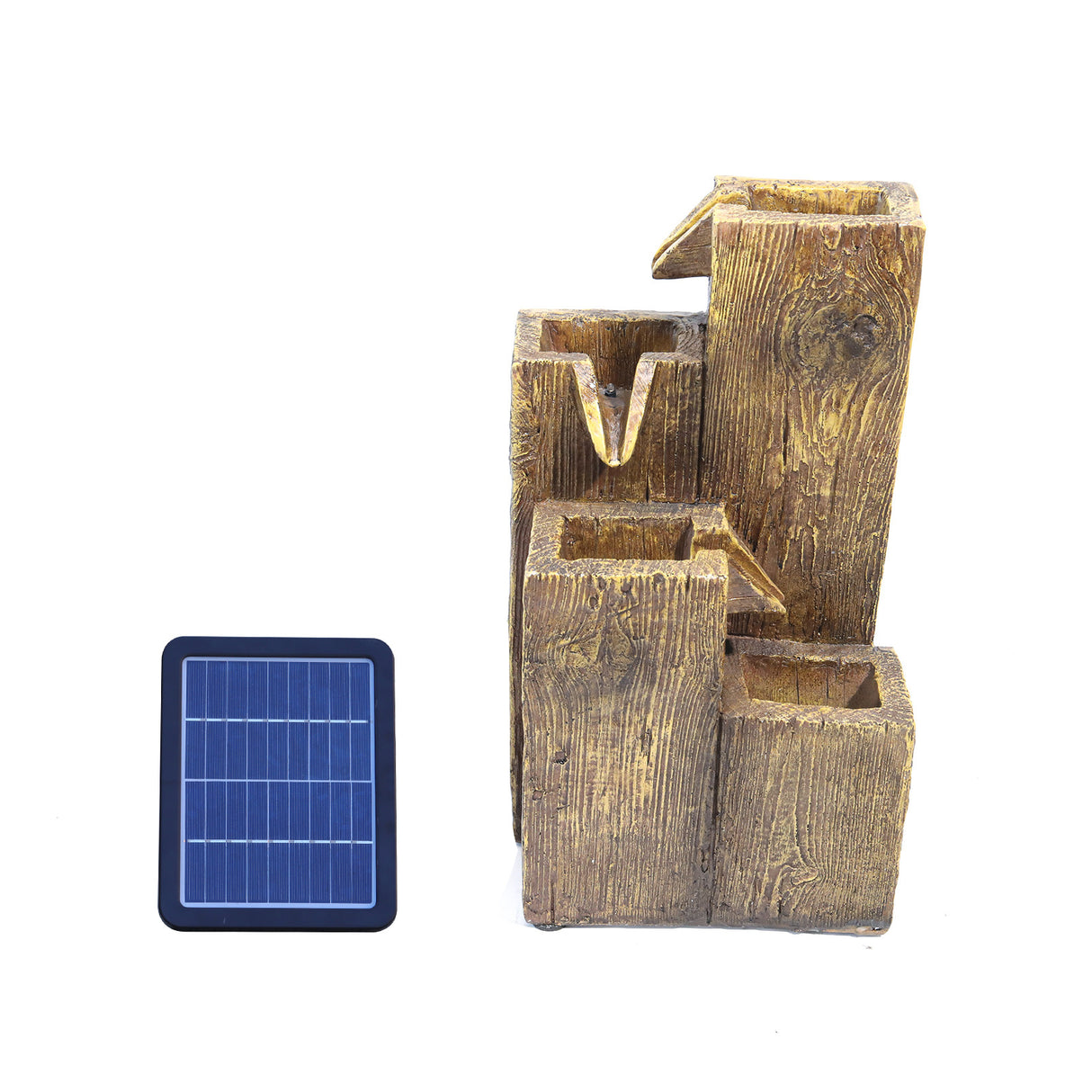 Solar Powered Freestanding Garden Falls Fountain