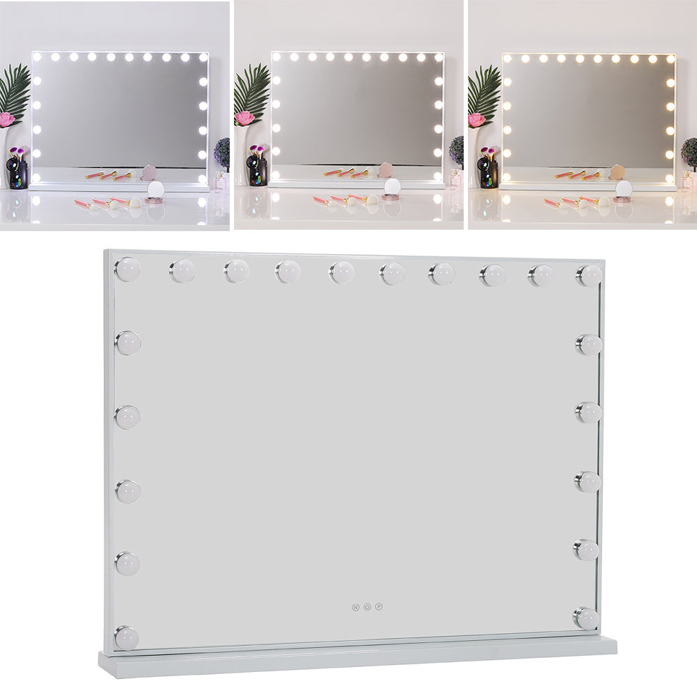Dimmable LED Light Makeup Mirror for Bedroom, 80X60cm