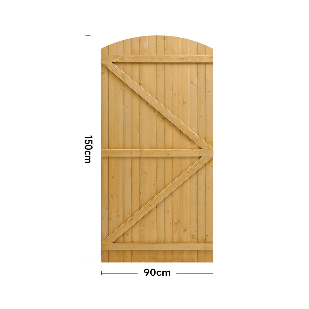 150cm Arch Top Strong Wooden Garden Gate