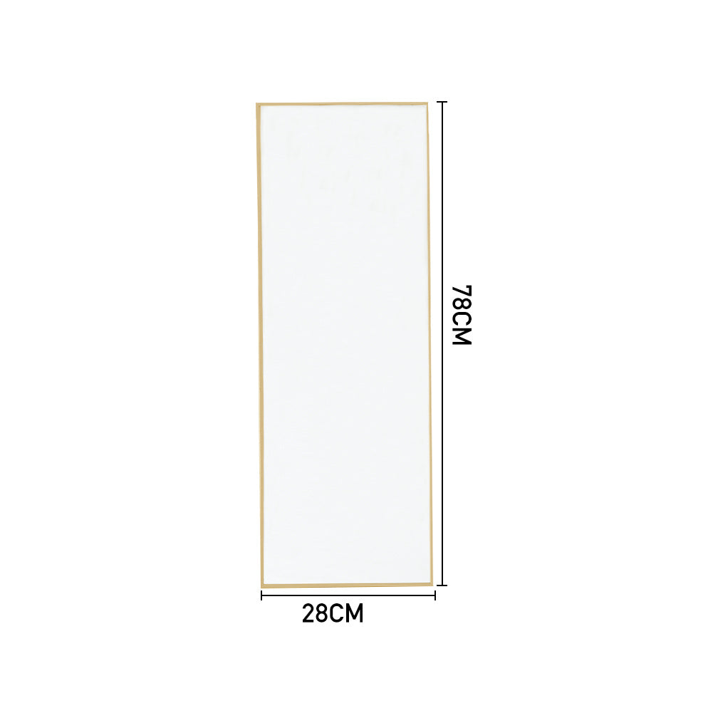 Metal Frame Over the Door Full Length Mirror Medium Gold Mirror
