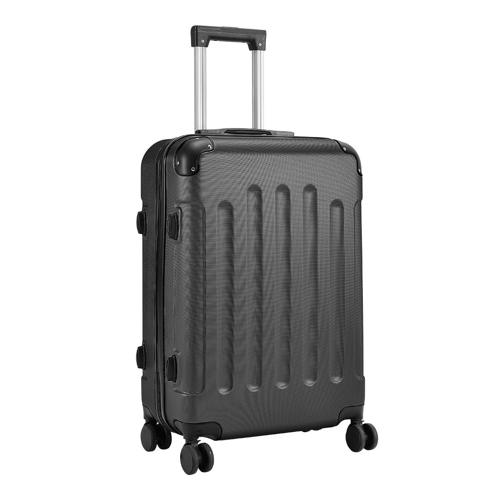 Black 28 inch Hardside Travel Suitcase with Combination Lock