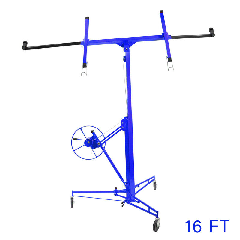 Blue 16ft Drywall Hoist Plasterboard Lifter Jack Tool