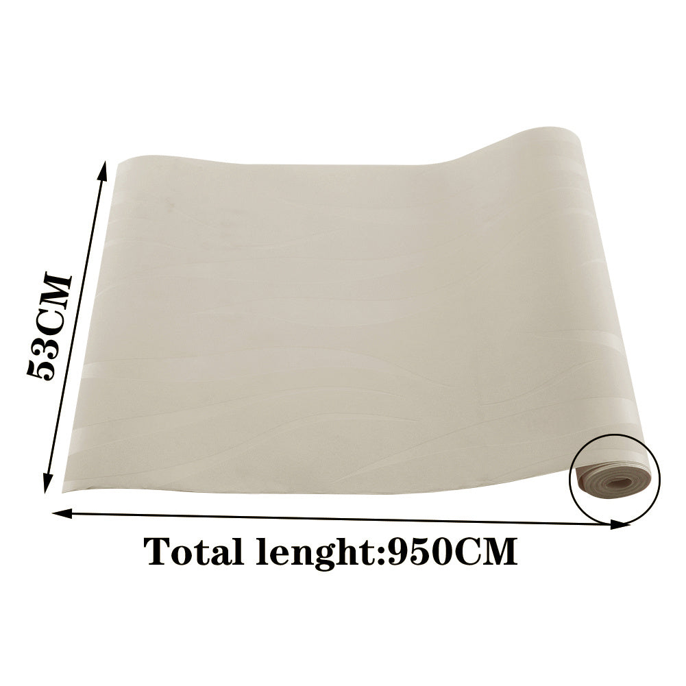 Modern Non-pasted Wave Wallpaper,Off White