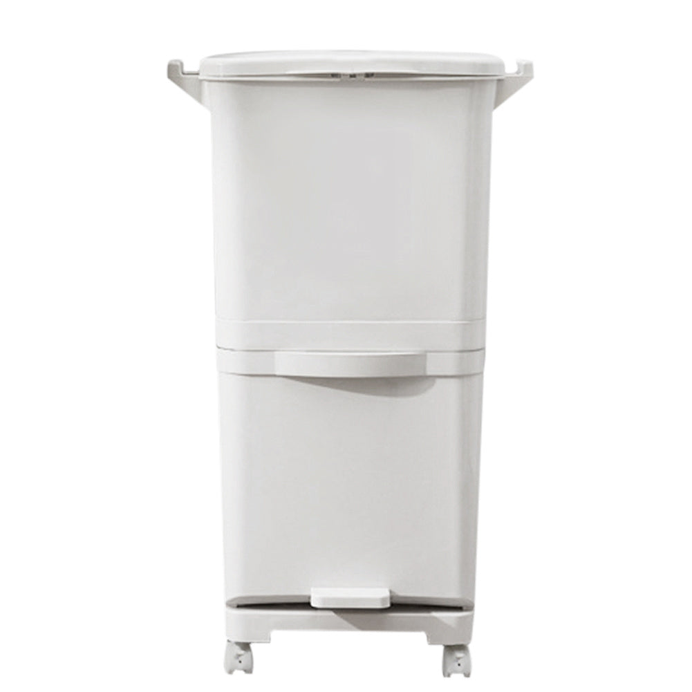 38L 2 Compartment Pedal Recycling Waste Bin for Kitchen
