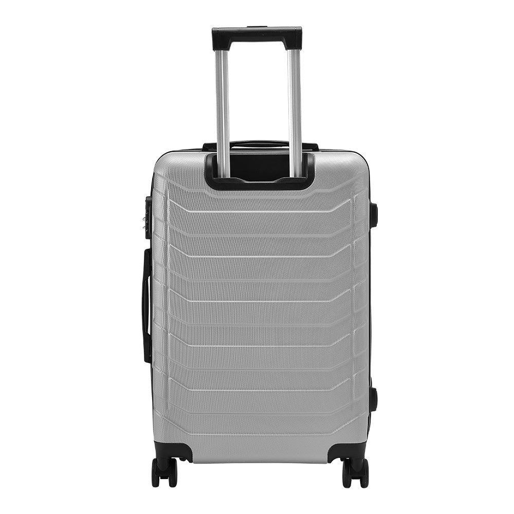 Grey 24 inch Rolling Hard Shell Luggage Travel Suitcase