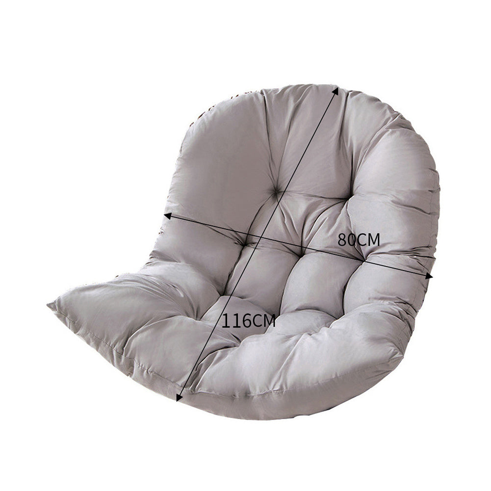 Hanging Egg Swing Chair Replacement Seat Pad Cushion 80x120CM, Light Grey