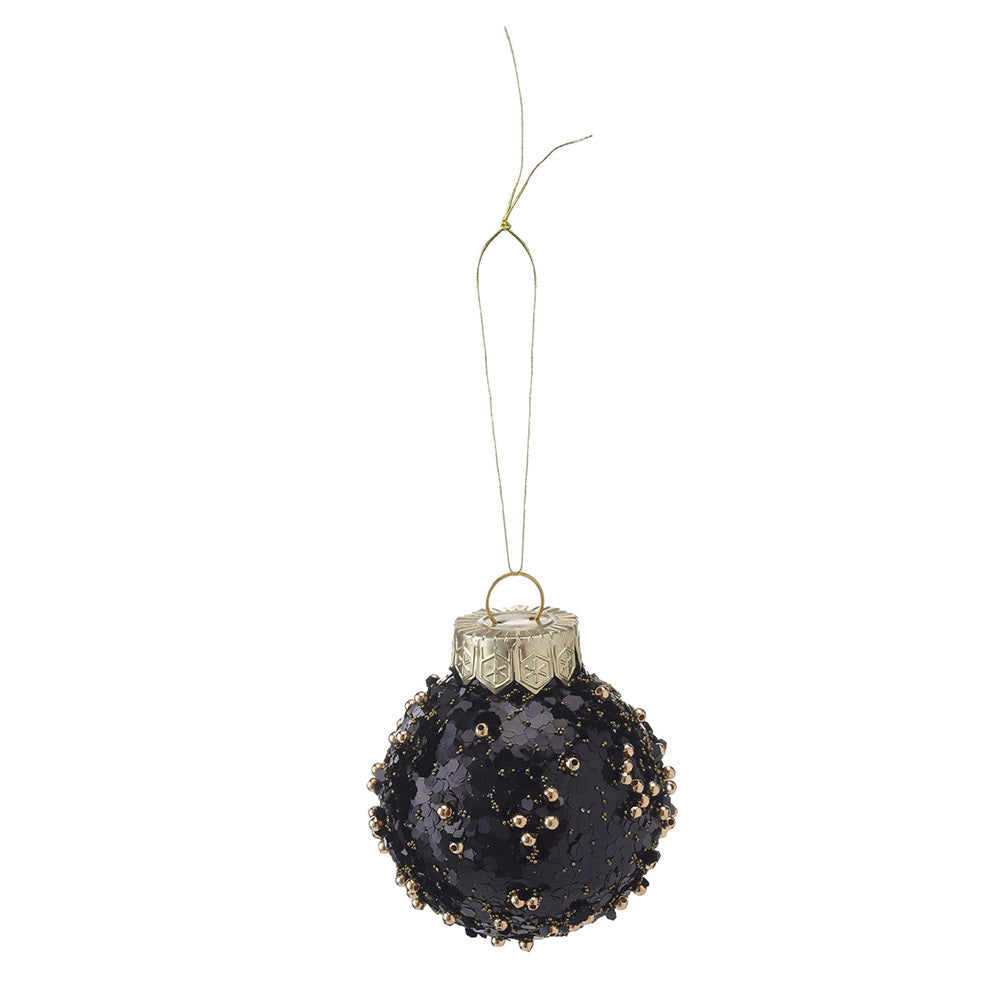 25Pcs Christmas Ball Ornament Set,Black and Gold,Plastic Xmax Ball