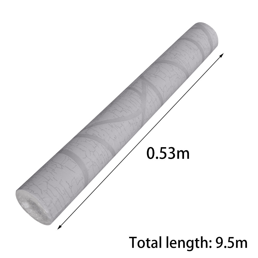 Modern 3D Wall Paper Silver Grey Striped Textured Wallpaper Background, Grey