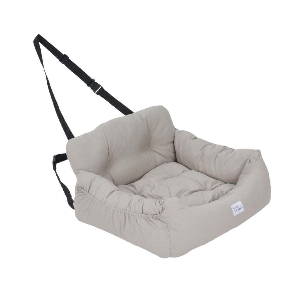 Light Grey 50cm Travel Pet Bed with Pockets