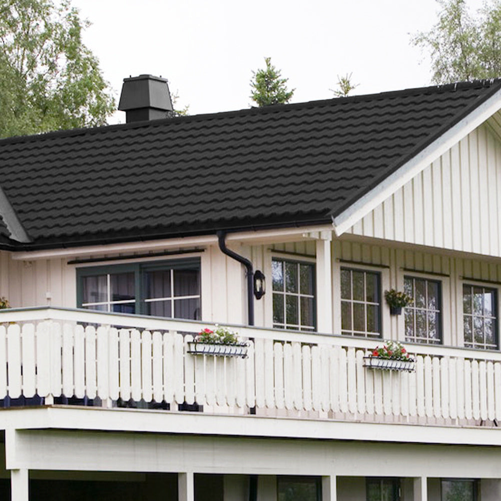 Tudor Tile Stone Coated Metal Roofing Shingles 5pcs