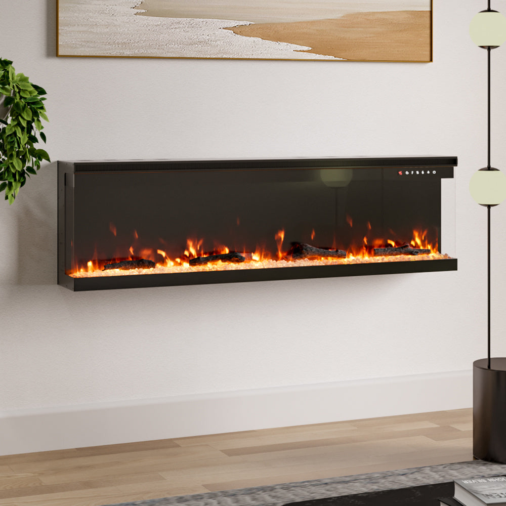 40 Inch Electric Fireplace 9 Flame Colors with Remote Control