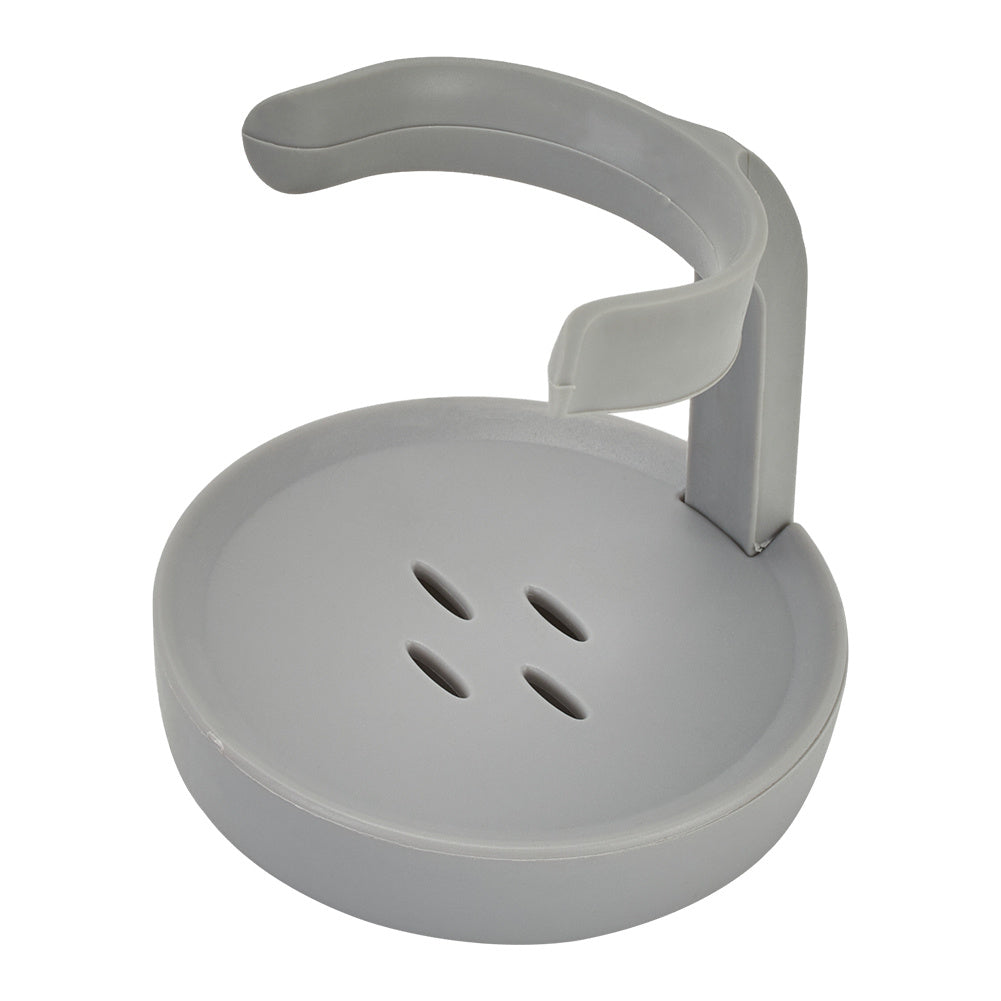 Grey Dish Pot Brush with Soap Dispenser