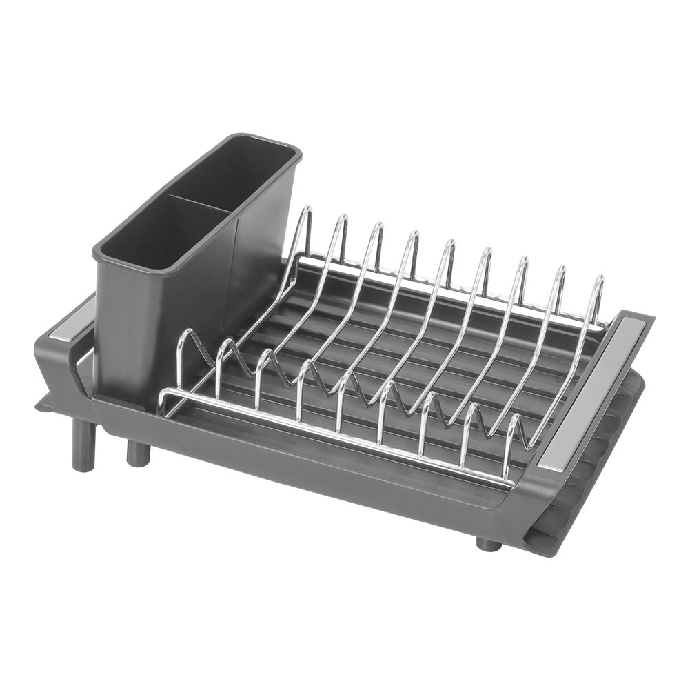 Grey Multifunctional Kitchen Dish Drying Rack Tableware Storage Rack