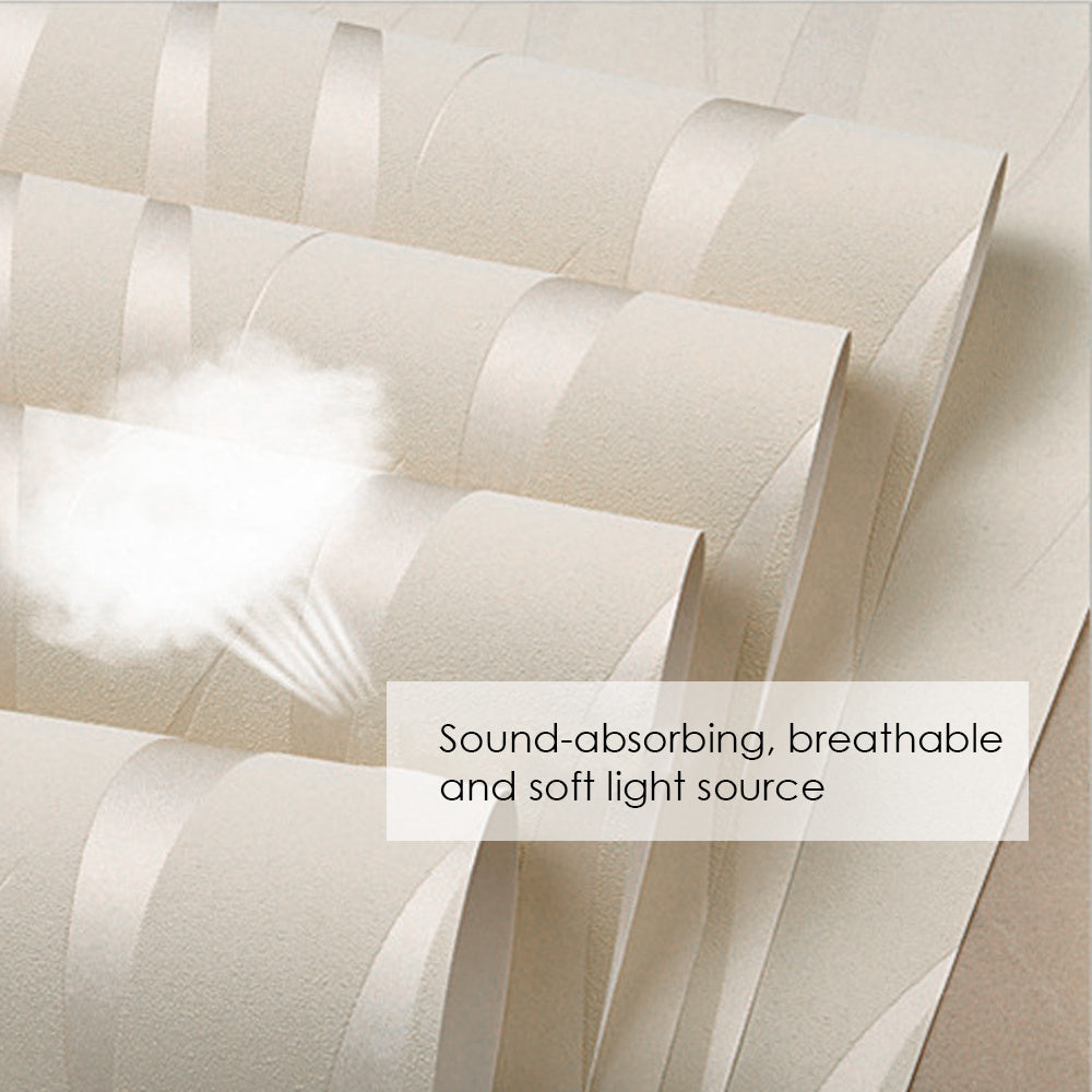 Modern Non-pasted Wave Wallpaper,Off White