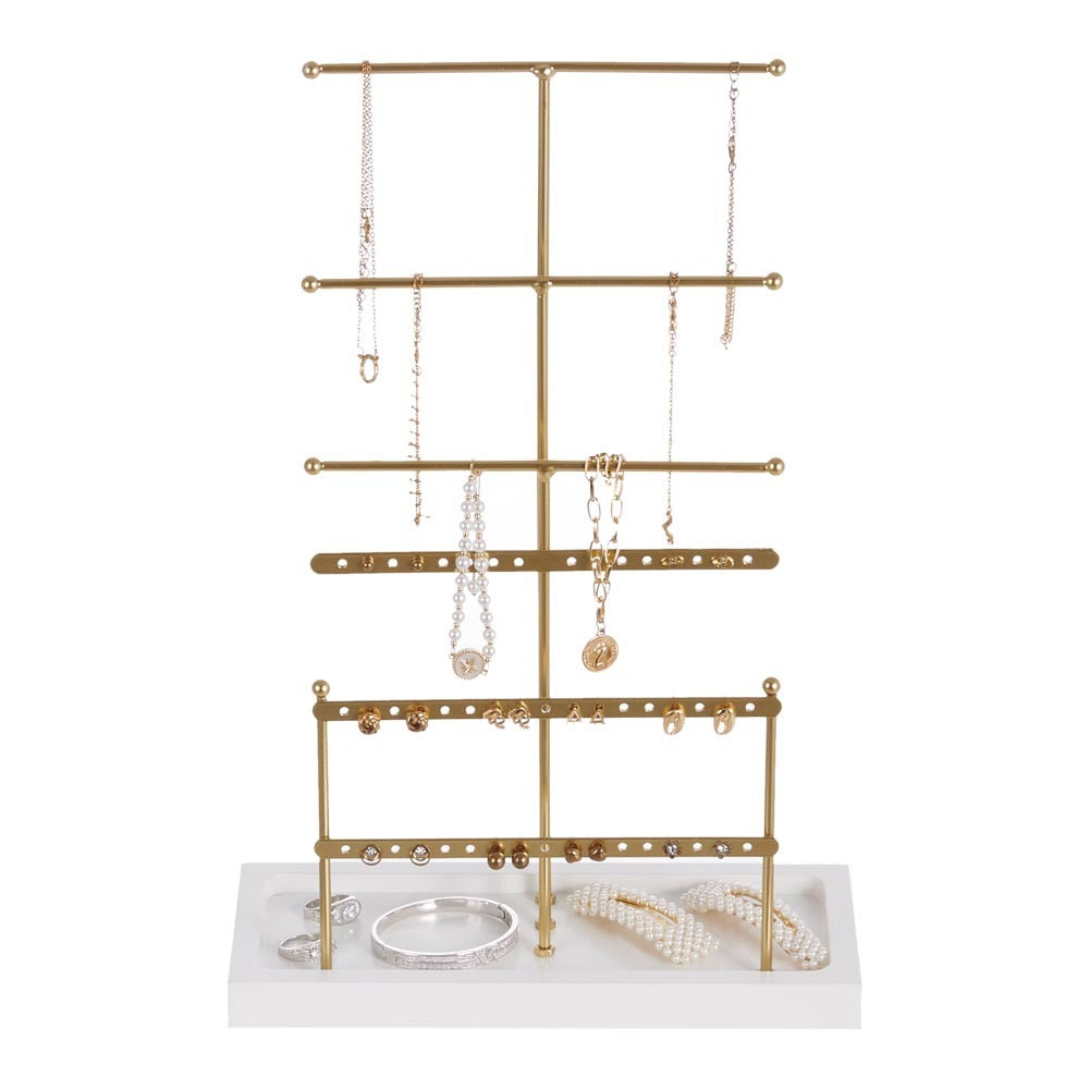 Golden 6 Tier Jewelry Display Stand