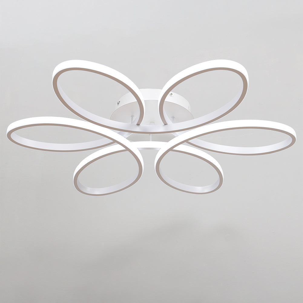 LED Lamp Ceiling Light Cool White Floral Pendant 74CM