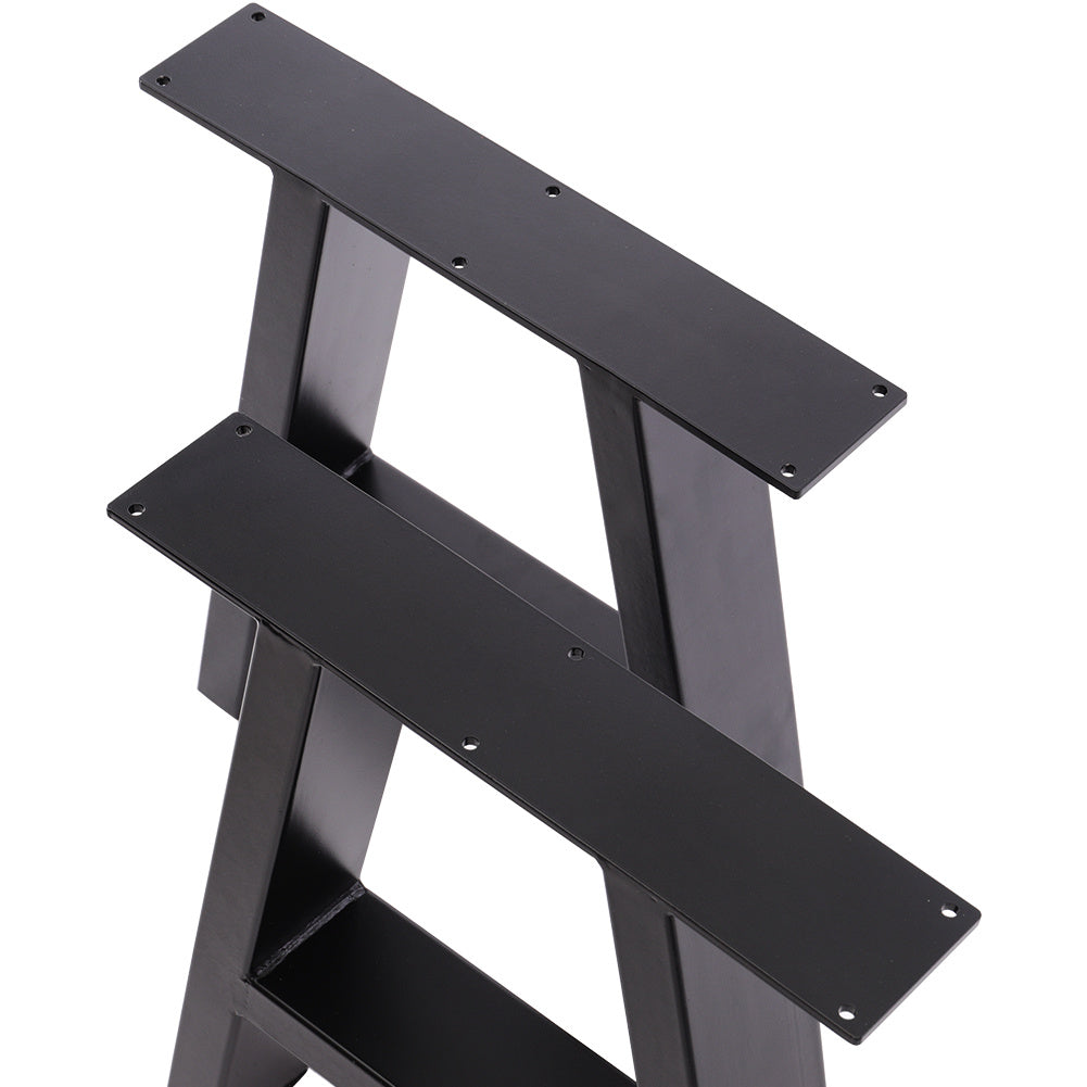 Set of 2 Metal Table or Bench Legs Frames A-Frame Steel Base Stands 70x71CM