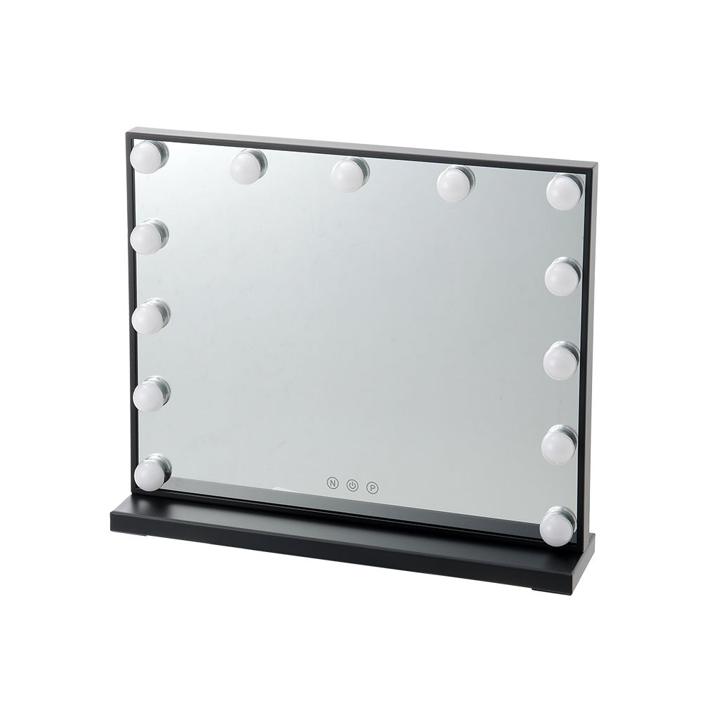 Black 52cm Rectangle LED Makeup Vanity Mirror