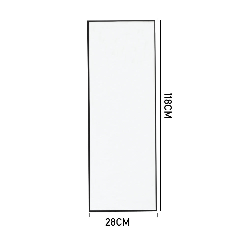 Metal Frame Over the Door Full Length Large Black Mirror