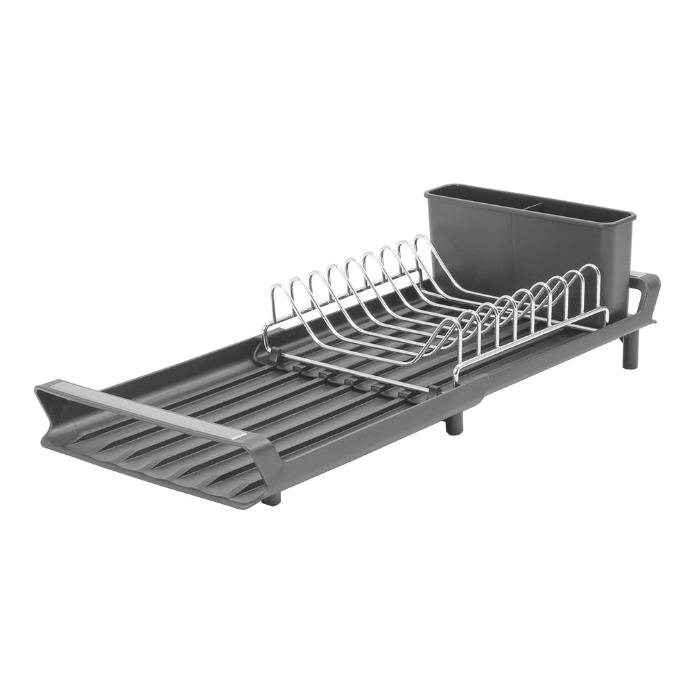 Grey Multifunctional Kitchen Dish Drying Rack Tableware Storage Rack
