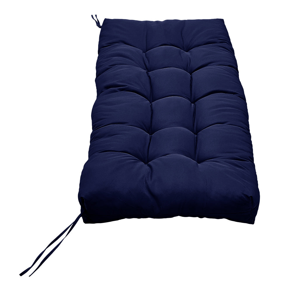 Blue Outdoor Waterproof Patio Benches Seat Cushion