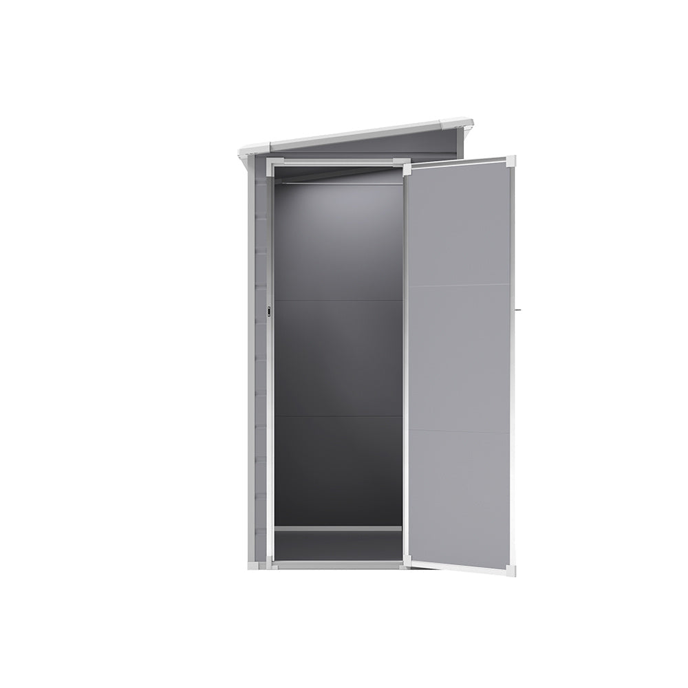 Grey Outdoor Plastic Storage Shed Tool Shed