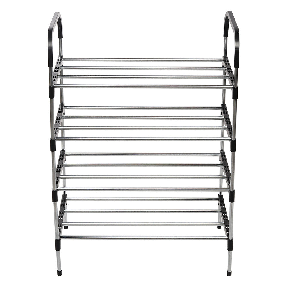 4 Tier Metal Shoe Rack Shoe Storage Stand Organiser