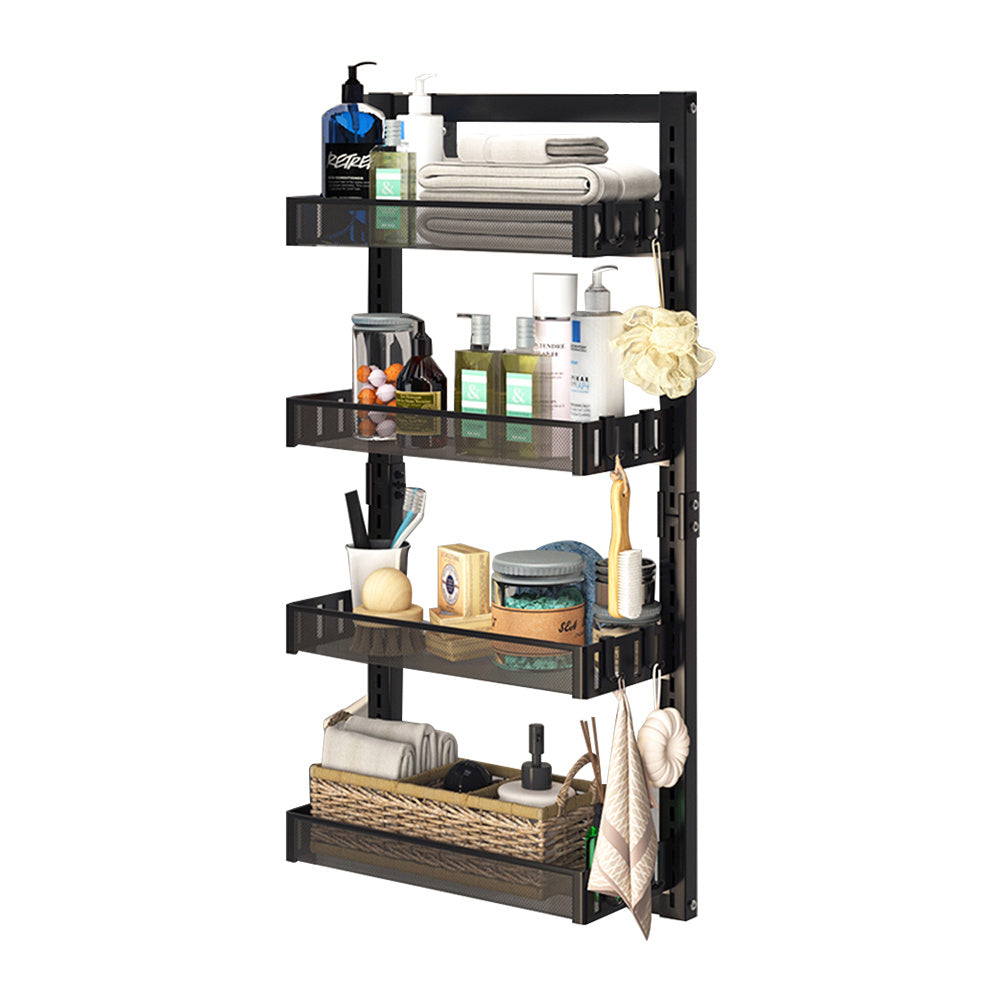 4 Tier Hanging Door Adjustable Shower Caddy Shelf
