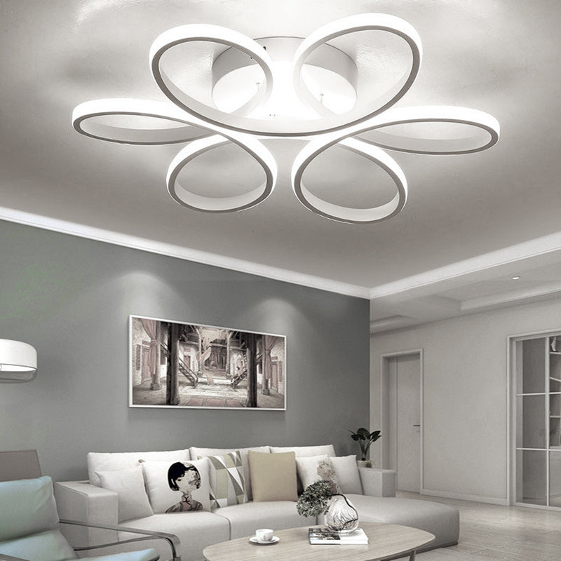 LED Lamp Ceiling Light Cool White Floral Pendant 58CM