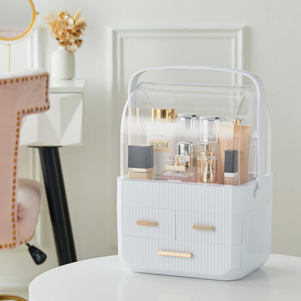 3 Drawers Desktop Cosmetics Storage Organizer