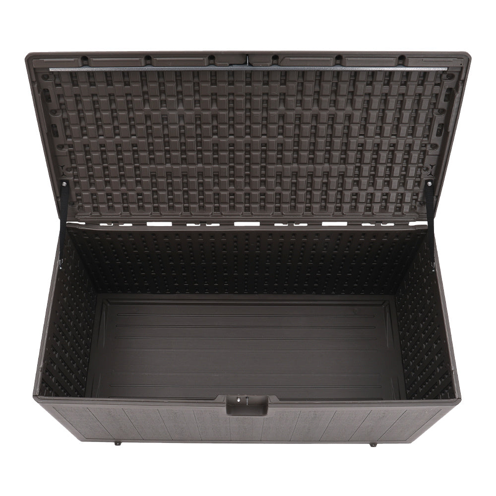 Black 105 Gallon Outdoor Deck Box