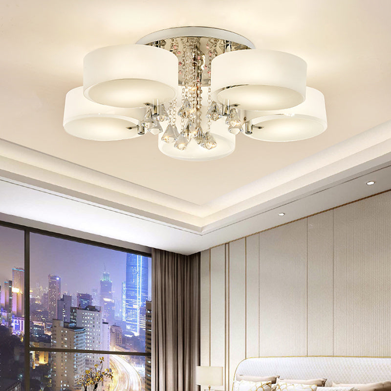 LED Crystal Ceiling Light Lamp, 5 Head