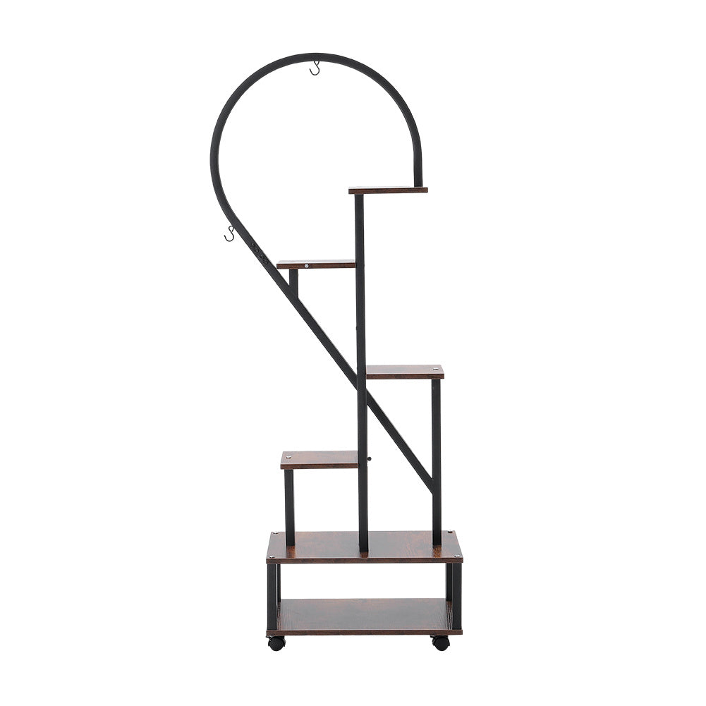 2 Pcs Half Heart Shaped Tiered Plant Stand