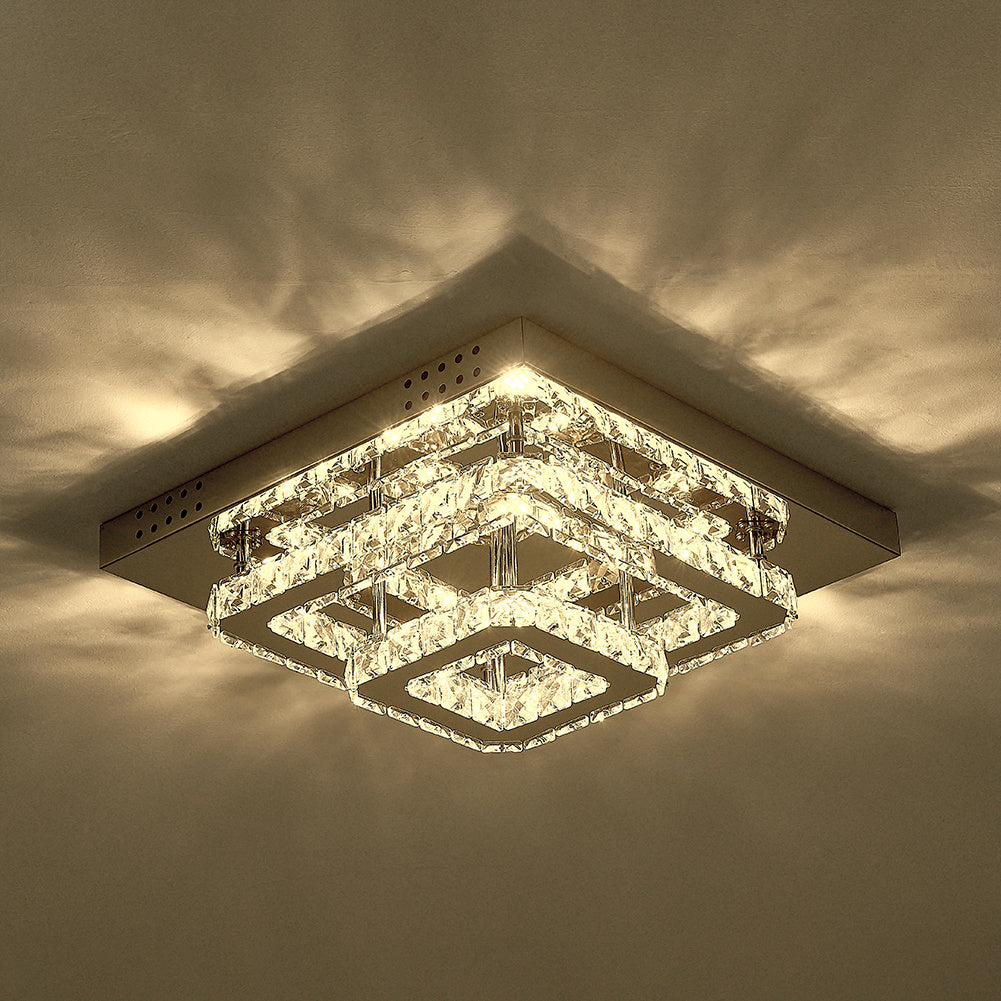 Modern LED Ceiling Light Crystal Lamp 40CM Dimmable