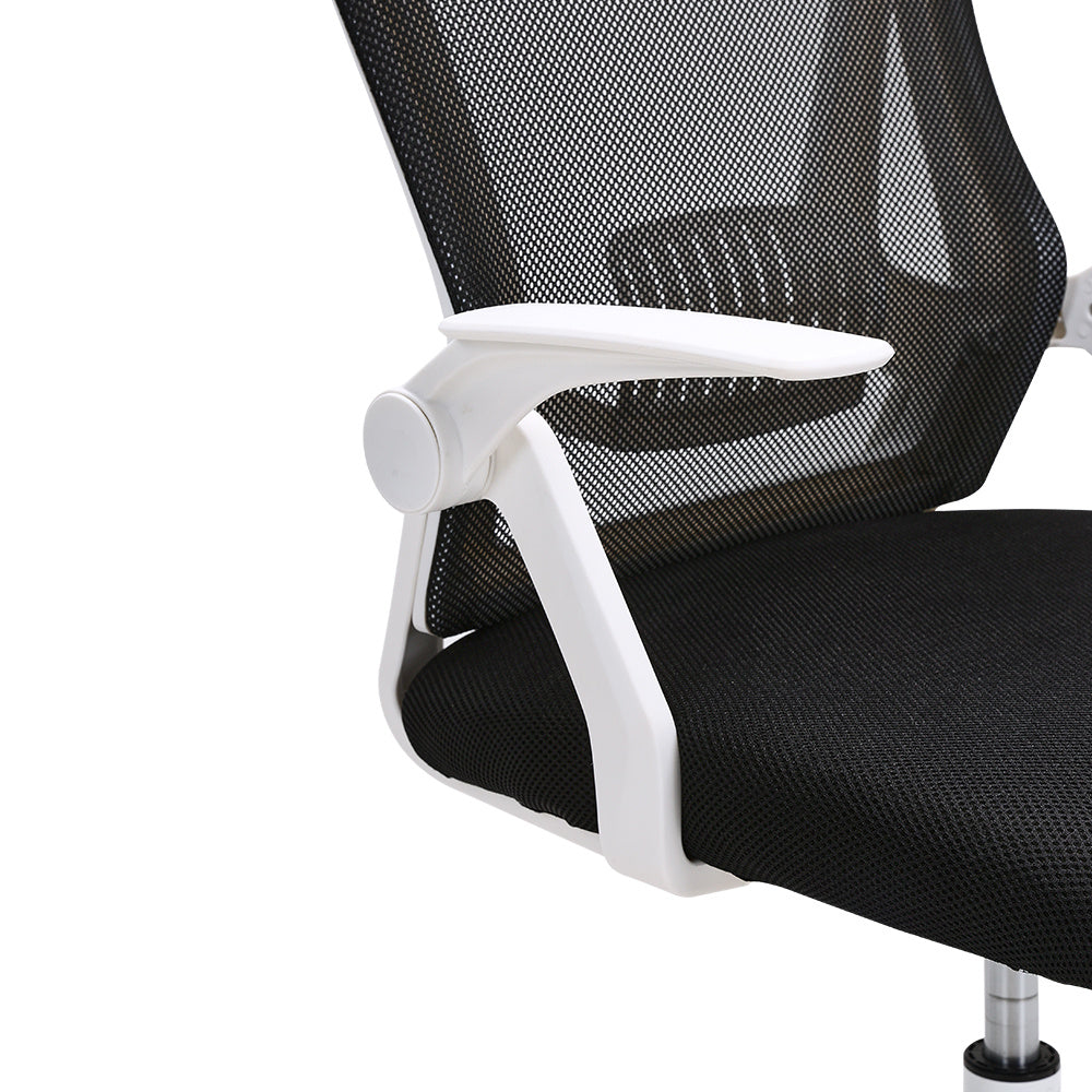 Swivel Office Chair with HeadrestWhite