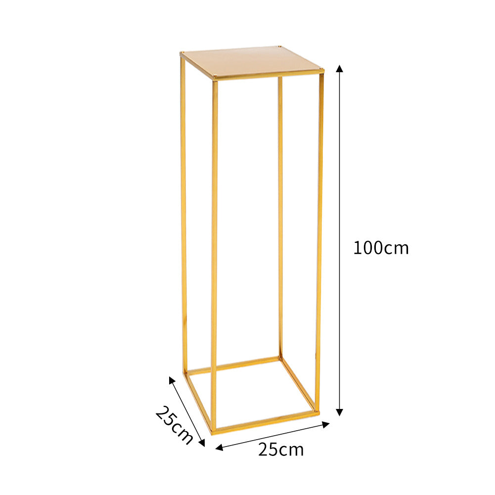 Gold 100cm Flower Vase Column Stand for Home Party Wedding Decorations