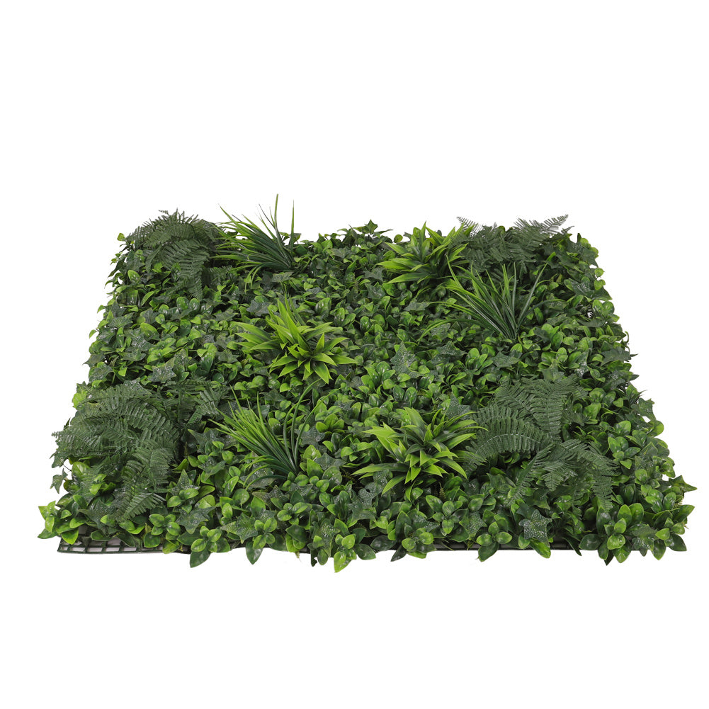 Artificial Plant Hedge Greenery Wall Panel with Assorted Foliage