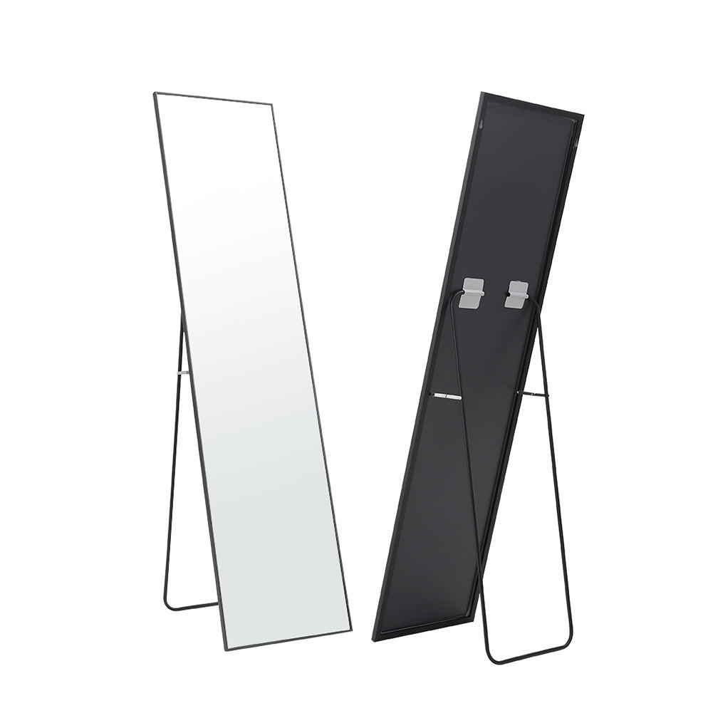 Black Modern Rectangular Metal Freestanding Mirrors