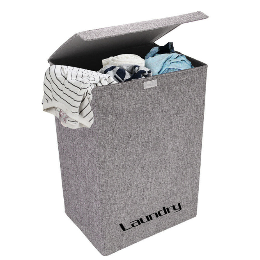 Foldable Laundry Basket Clothes Storage Bin with Rope Handle