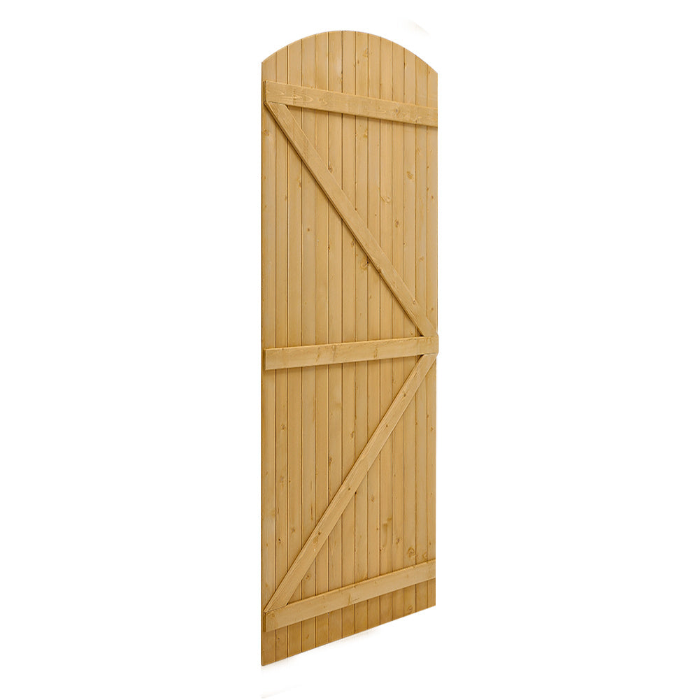 210cm Arch Top Strong Wooden Garden Gate