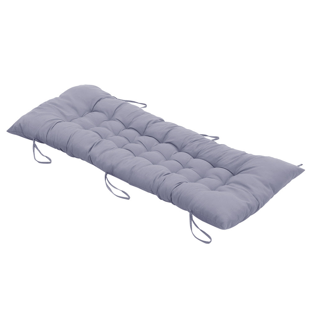 125cm Thick Soft Comfortable Chaise Lounge Chair Cushion, Grey
