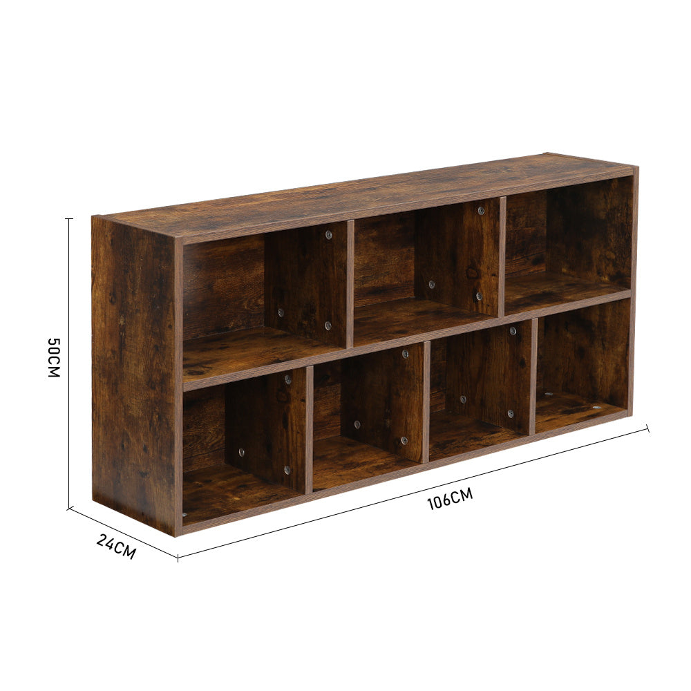 Cube Wooden Bookcase Organizer Storage Shelving Unit