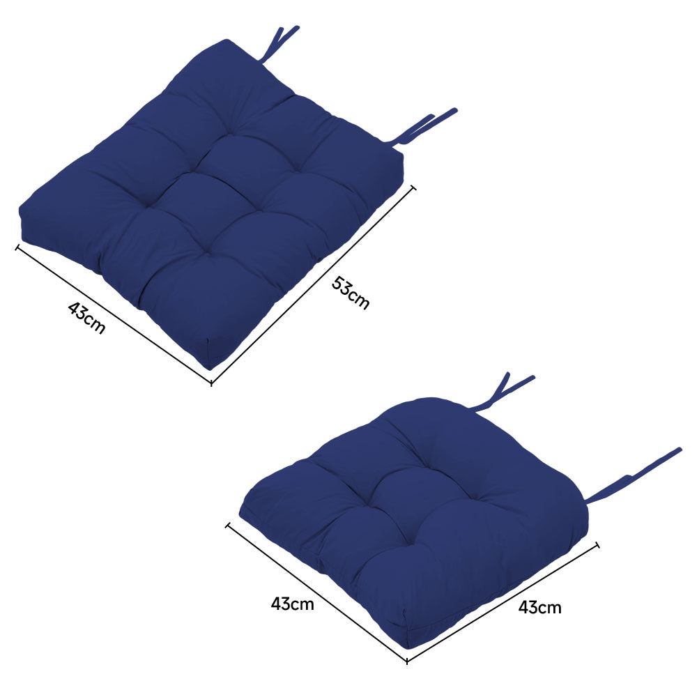 43cm W x 43cm D 2 Pcs Outdoor Lounge Chair Cushion Set
