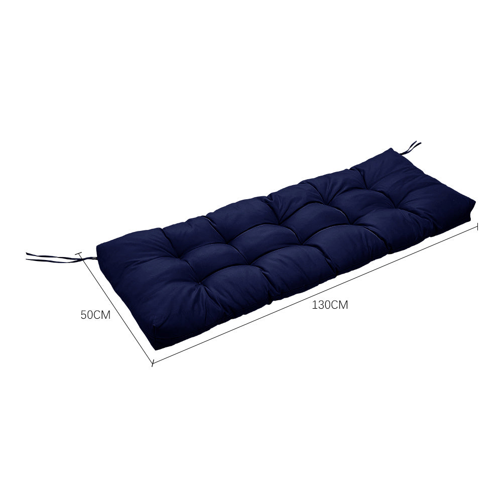 Blue Outdoor Waterproof Patio Benches Seat Cushion