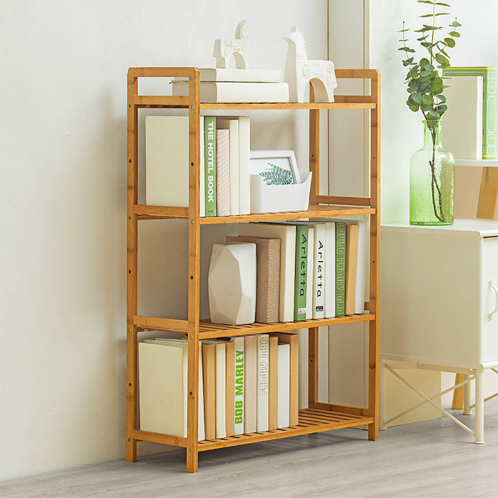 4 Tier Wood Bookcase Display Stand, 100x68x25CM